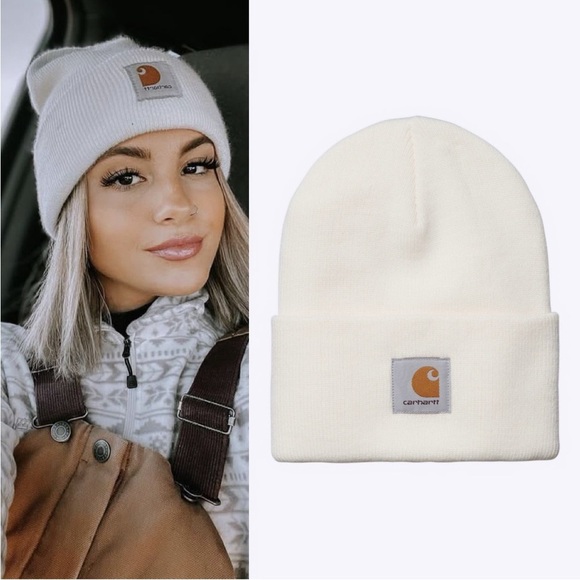 CARHARTT Work In Progress Watch Beanie NWT in White Wax Unisex OS main image 5